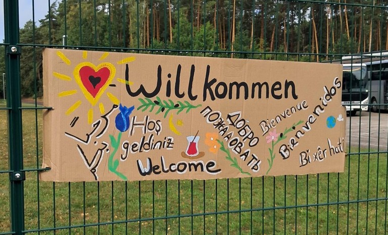 Willkommen Eingang